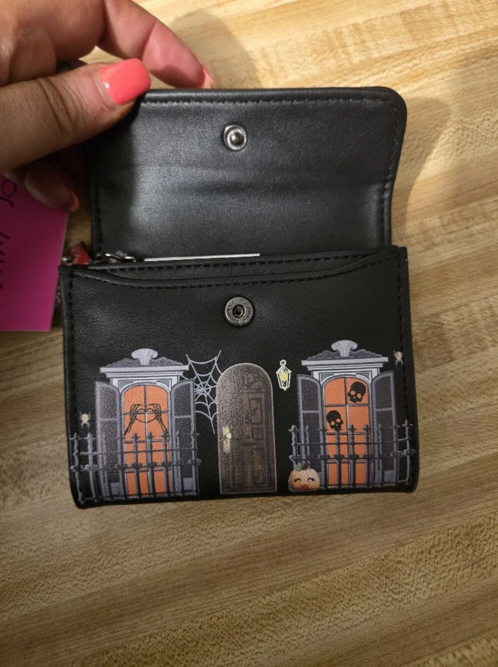 Betsey Johnson NWT Haunted House Compact Wallet